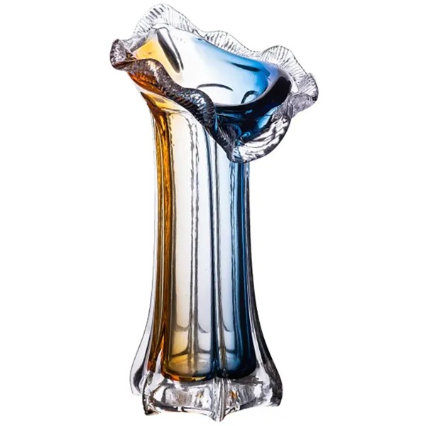 Фото - Ваза Yiwu Crystal Coast 29 см желто-синий (HP-9-4)